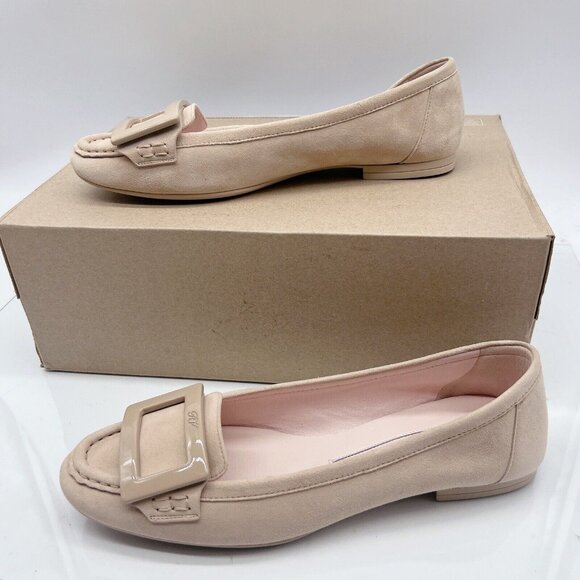 Roger Vivier Women's Shoes Flats Square Buckle Shallow Round Toe Heels 40 US 10 - Picture 3 of 14